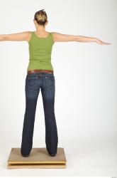 Whole Body Woman Animation references T poses Casual Slim Studio photo references